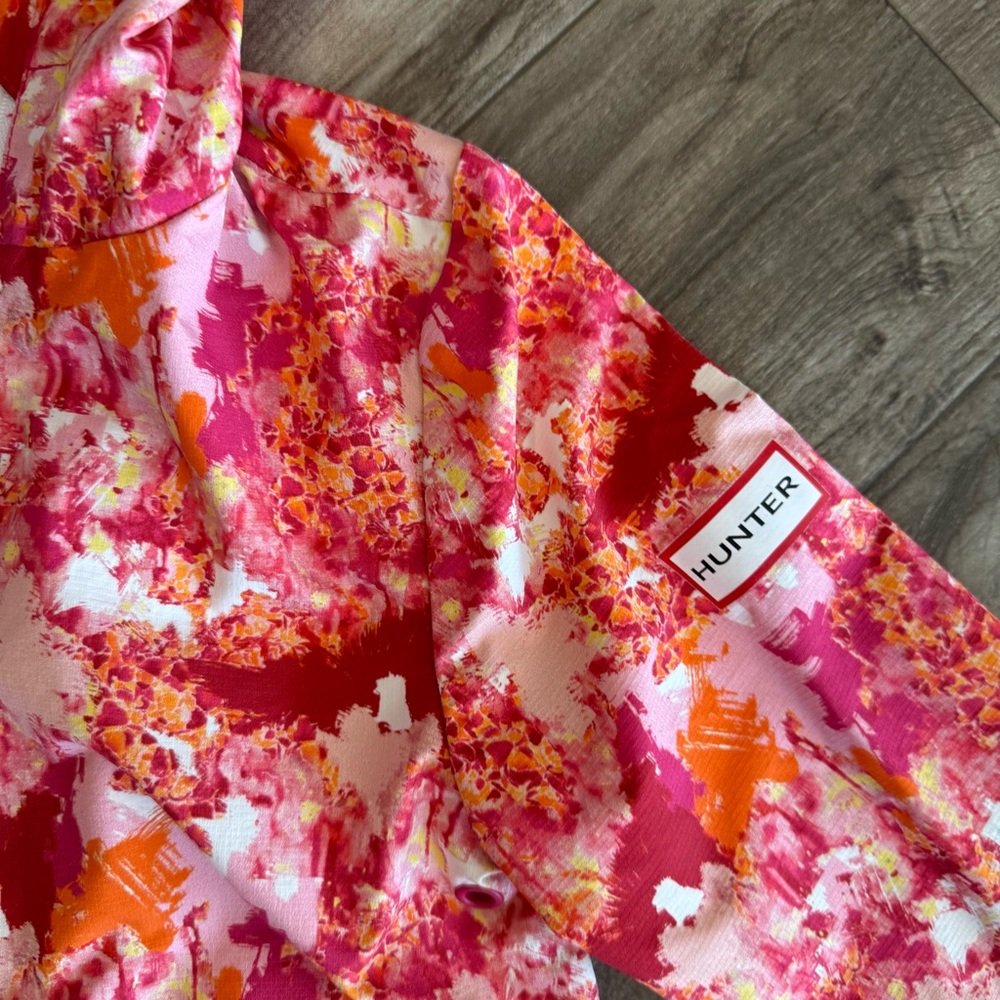 Hunter for Target Youth Pink floral lightweight jacket size XS - Picture 2 of 7